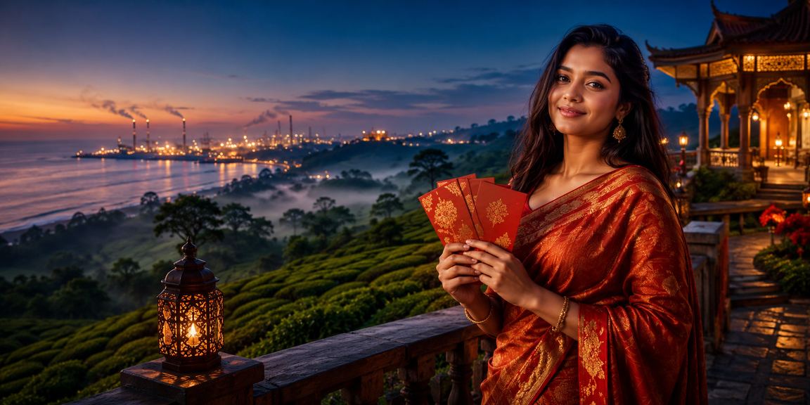 গাজীপুর এলাকার রেড এনভেলপ বোনাস প্রদানের দৃশ্য